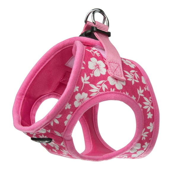 Arnés para perros Bark Appeal Pink Hibiscus Step-In para mascotas S-M