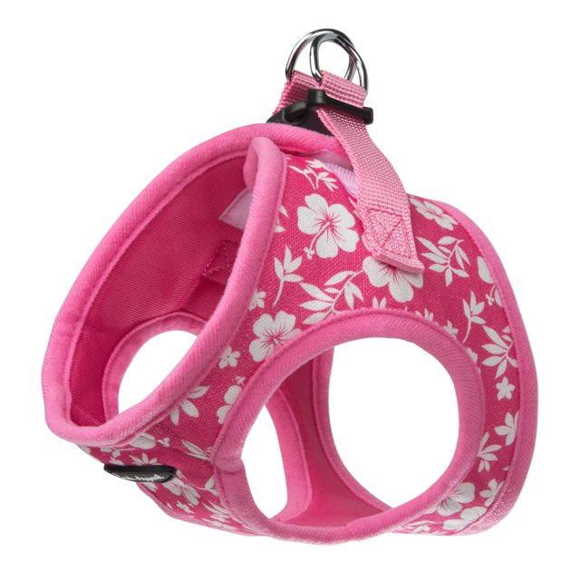 Arnés para perros Bark Appeal Pink Hibiscus Step-In para mascotas S-M