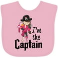 thumbnail image 3 of Inktastic I'm the Captain Pirate Girl Girls Baby Bib, 3 of 4
