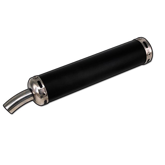 Silenciador de escape Universal, piezas de Motor de Gas para bicicleta de carrera negra, silenciador de tubo de bicicleta de calle para motocicleta (60*280mm)