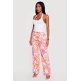thumbnail image 2 of Women's Printed Poplin Wide Leg Pants, 2 of 4