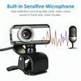 thumbnail image 2 of GJX 1080P Full HD USB 2.0 Webcam for PC Desktop & Laptop - Web Camera with Microphone/FHD 480P USB Connection Silver, 2 of 7