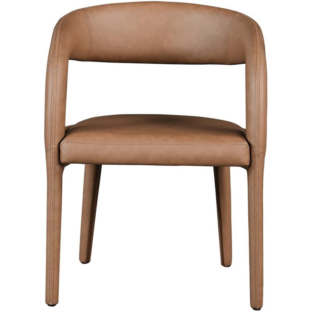 Meridian Furniture Sylvester Brown Vegan Leather Dining Chair