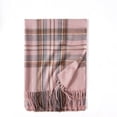 thumbnail image 2 of HOWPAY Lightweight Scarf for Women Plaid Long Soft Thick Scarves with Fringe Warm Oversized Blanket Cold Weather Causal Cozy Fall Winter Shawl Wraps, 2 of 8