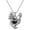 black onyx, variant on Chicken Necklace 925 Sterling Silver Genuine Gemstone Hen Pendant Chicken Jewelry Gifts for Women
