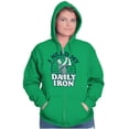 thumbnail image 4 of I Need My Daily Iron Golfer Golf Joke Zip Up Hoodie Men's Women's Brisco Brands 5X, 4 of 6