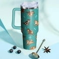 thumbnail image 6 of 40oz Corgi Tumbler with Handle and Straw, Dog Stainless Steel Insulated Cup with Lid and Straw, Travel Coffee Mug Water Bottle, Birthday Mothers Day Gifts for Women Men Animal Lovers, 6 of 6