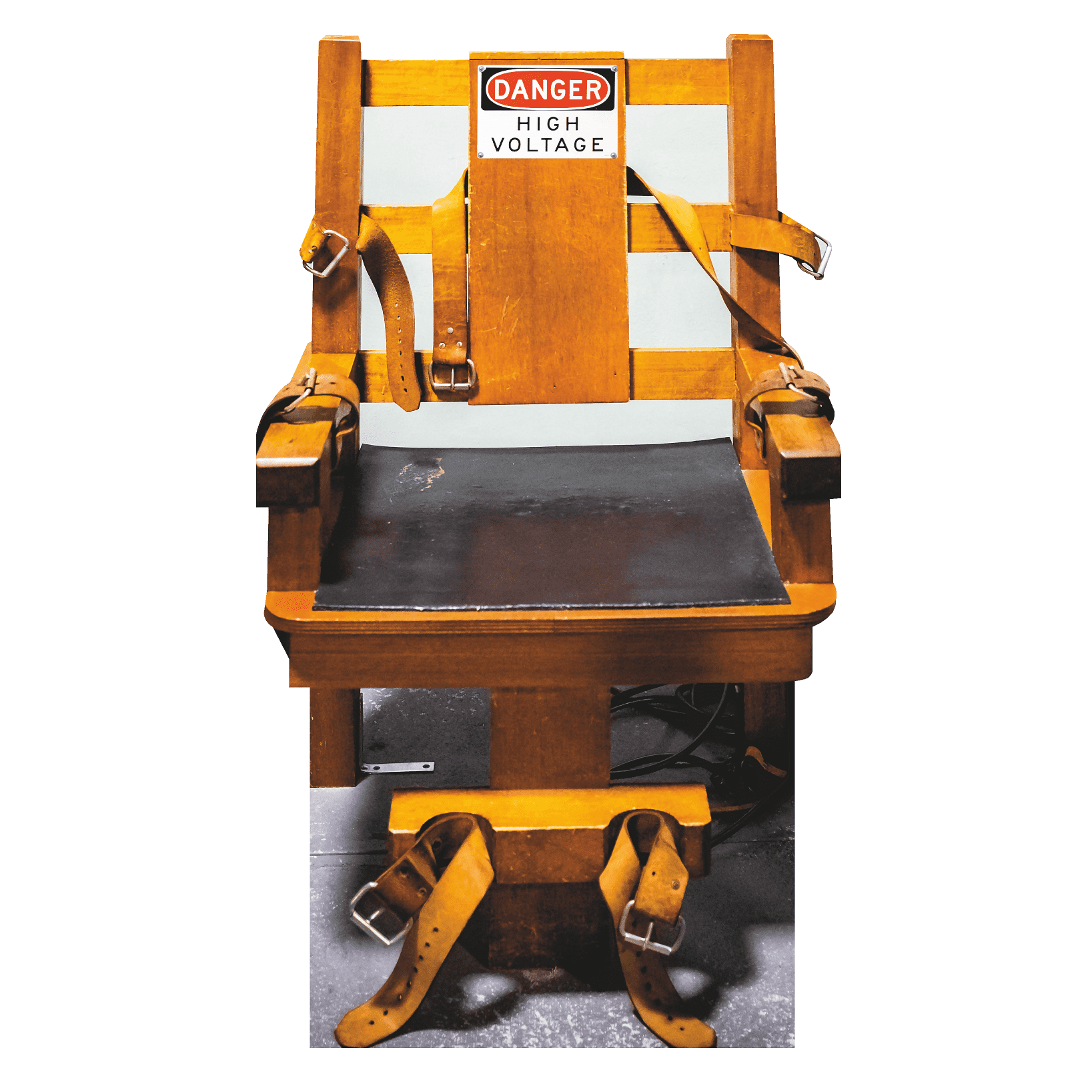 Electric Chair Death Sentence Prison Life Size Cardboard Cutout Standee