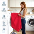 thumbnail image 6 of California-King Size Zippered Closure Fitted Sheet (72" x 84"), 1-Piece Bottom Sheet, 800 Thread Count 100% Egyptian Cotton, Fits Up to 15" Deep Mattress, Color Red Solid, 6 of 6