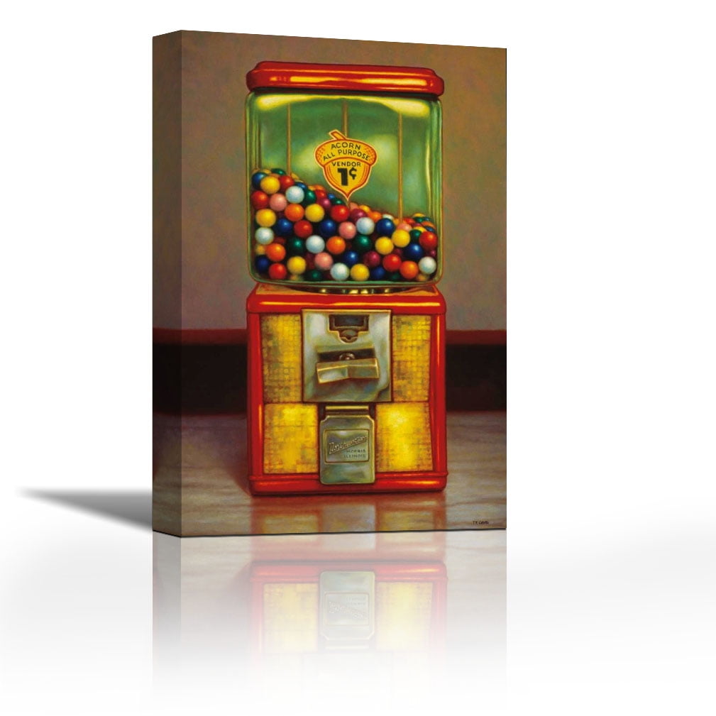 Gumball Machine X - Contemporary Fine Art Giclee on Canvas Gallery Wrap