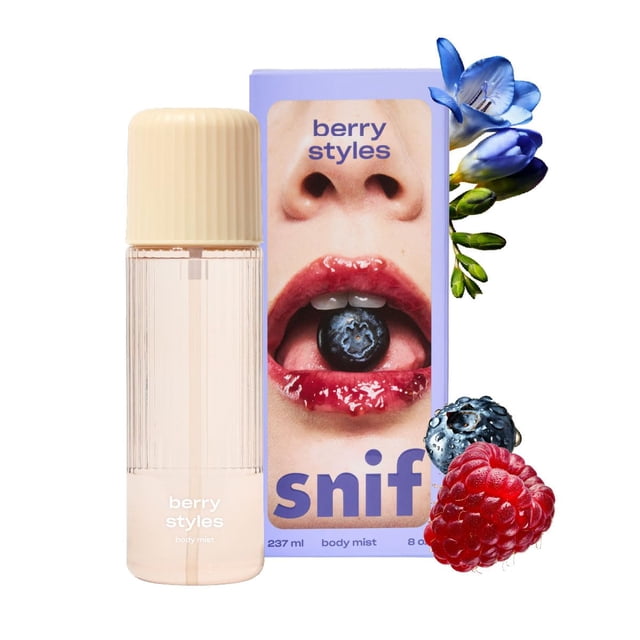 Body Mist Snif Berry Styles, 240 ml, fragancia gourmet afrutada