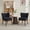 Black, variant on Smooth Armless Accent Chair - Modern Mid-Century Lounge Chair with Sturdy Wood Legs, Soft Upholstered Seat, 300lb Capacity, Appropriate for Living Room, Bedroom, Office, Reading or Vanity, Green