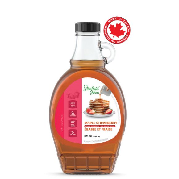 Slim Syrups - Maple Strawberry Sugar Free Pancake Syrup