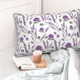 thumbnail image 4 of Fotbe Lavender Flowers Funda de Almohada Decorativa Estilo Occidental, Lujo en Algodón, Fundas para Almohadas King, Cojín Estampado para Decoración del Hogar-20"x30", 4 of 6