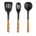 thumbnail image 2 of MegaChef Black 7 Piece Nylon Cooking Utensils with Wood Design, 2 of 3