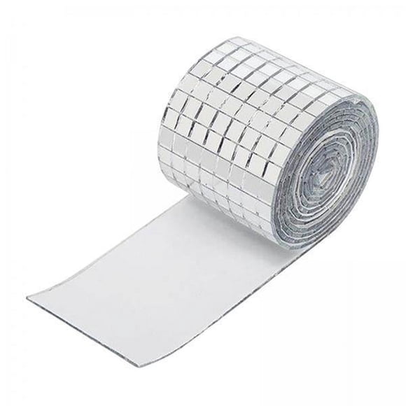 Rongfmy 2xMirror Mosaïque Carreaux Mosaïque Autocollants pour l'Artisanat en Vrac Mini Carreaux Carrés Mini Carreaux Acryliques pour Vase Bijoux Faisant Art Artisanat Fournitures d'Art, 4 Pcs