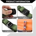 thumbnail image 6 of Unique Bargains Ratchet Tie Down Straps Adjustable 250kg 400cm/157.48" 1 Pcs Green, 6 of 7
