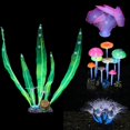 thumbnail image 4 of Decoraciones para acuarios Yashi 4 piezas plantas artificiales silicona, 4 of 5