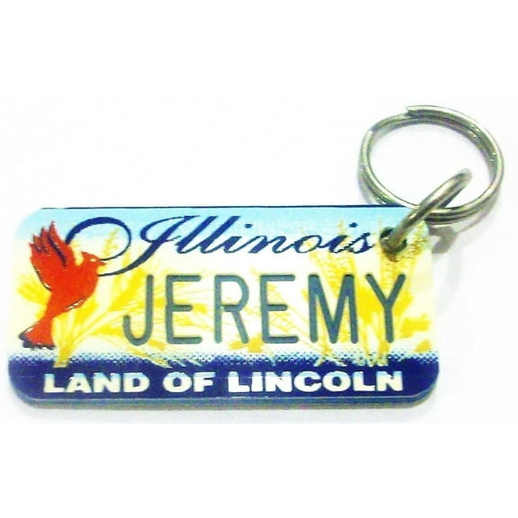 llinois Land of Lincoln "Jeremy" Keychain, Key Holder, Key Ring