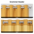 thumbnail image 5 of HPD Half Price Drapes Dandelion Gold Grommet Faux Linen Room Darkening Curtains for Bedroom & Living Room Curtains (1 Panel), Window Curtains 108 inches long, Grommet Curtains & drapes, 50W X 108L, 5 of 8