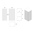 thumbnail image 6 of Bathroom Storage Cabinet CC0414S306 Natural Oak Bathroom Floating Side Cabinet, Wall-mounted Storage Cabinet for Small Spaces, Pre-assembled,Bathroom Wall Storage, 6 of 6