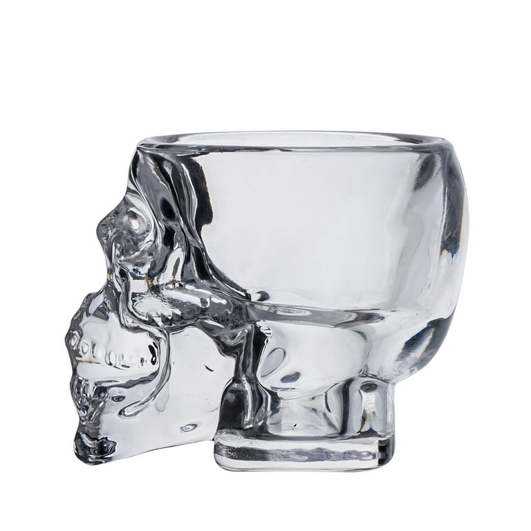 Tiger head wine glass in transparent glass