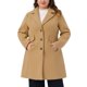 thumbnail image 1 of Abrigos de invierno para mujeres de tallas grandes Agnes Orinda, chaqueta de solapa con un solo botón, abrigo de guisante de longitud media elegante con bolsillo 2025 2X color camello, 1 of 6