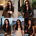 thumbnail image 4 of QUEENTAS 24 Inch Glueless Long Straight Black Wig for Women – Synthetic Heat-Resistant Wig, Wear & Go Pre-Plucked Natural Hairline, Everyday & Party Wig (Black), 4 of 12
