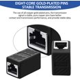 thumbnail image 3 of 5 Pcs Coupleur RJ45, Adaptateur d'Extension Ethernet pour Cat7/Cat6/Cat5e/Cat5 Ethernet (Noir), 3 of 4
