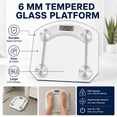 thumbnail image 6 of Dependable Industries Personal Digital Bathroom Scale 396 lb Capacity Glass LCD Body Weight Scale with Step-On Technology, 6 of 6