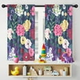 thumbnail image 5 of Blackout Kids Curtains,Pioneer Flower Floral Print Pattern Childrens Insulated Curtains Set Of 2,Bedroom Essentials,Toddler Room Decor 42"x54", 5 of 5