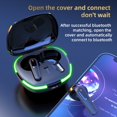 thumbnail image 6 of Bluetooth 5.1 Headphones - LED Power Display, Built-in Phone Holder, IPX5 Waterproof, for Wireless Gaming, 6 of 8