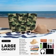 thumbnail image 5 of Daiia Camouflage Dinosaur Beach Travel Bag - Water-Resistant Beach Bag, Lightweight Tote with 7 Pockets for Women and Men - Gym,Pool,Camping,Reusable Grocery Bag, 5 of 7
