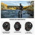 thumbnail image 3 of Garmin Instinct 3 45mm, Solar Charged Display, Rugged Outdoor GPS Smartwatch, Metal-Reinforced Bezel, Built-In Flashlight, Black, 3 of 7