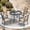 Brown, variant on U-HOMY 5-Piece Patio Dining Set with Textilene Chairs and Iron Round Table, Outdoor Furniture with Umbrella Hole for Backyard Deck