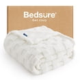 thumbnail image 1 of Manta Bedsure GentleSoft, blanca, 50 x 70 cm, para sofá, 1 of 7