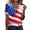Red #2, variant on 250 Year Anniversary Shirt for Women 250th Anniversary Printed Button V Neck Blousees Usa Flag Short Sleeve Tops Lightweight Work Tees Navy S