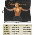 thumbnail image 3 of Blanket Shemar Actor Moore Throw Flannel Blankets Warm Soft Cozy Fuzzy Blanket for Bed Sofa Couch Camping Travel Gift Blankets for All Seasons 40"x30", 3 of 6