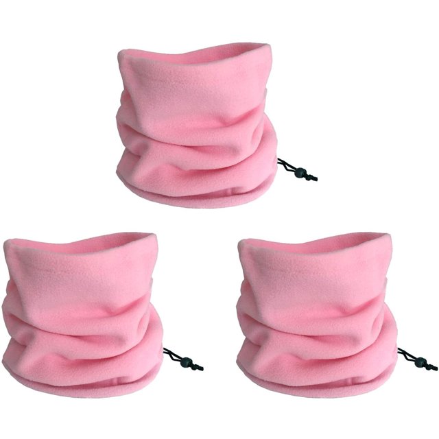 LinYooLi 3PCS Winter Neck Warmer Neck Gaiter Fleece Skiing Cycling Windproof Balaclava Scarf For Men Women