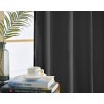 thumbnail image 4 of Ruthy's Textile Blackout Curtains for Bedroom, Solid Thermal Insulated with Grommet Noise Reduction Window Drapes, Room Darkening Curtains for Living Room, 2 Panels, 54 x 84 inch - Black, 4 of 5