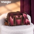 thumbnail image 3 of Wrangler Aztec Crossbody Bag for Women Multi Pocket Shoulder Bag Boho Cross Body Wallet Purse, Aztec-Dark Pink, 3 of 7