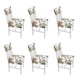 thumbnail image 5 of Cubre 6 Piezas De Altura De La Silla De Elasticidad Cubierta De Silla De Comedor De Hotel Para Casas De Polvo Extraíbles Removibles, 5 of 7