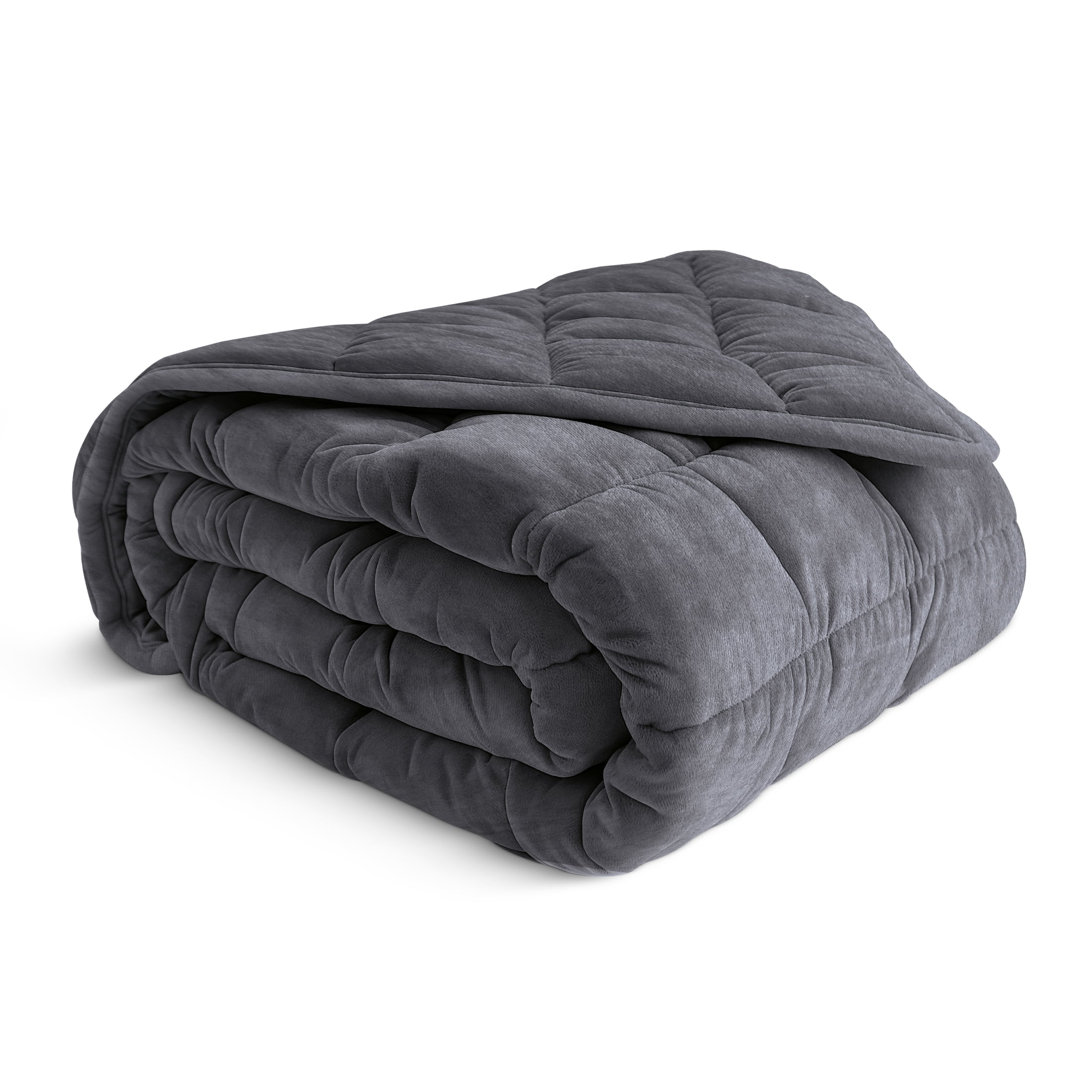 Pure Enrichment 2 in 1 Heated Weighted Blanket 13lbs 4 Heat Settings BPA Free Micromink Sherpa with Bag Walmart