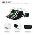 thumbnail image 3 of Ireland America Flag Shamrock Visor Hats Adjustable Beach Sun Visors Sports Outdoor Visor For Women Men, 3 of 7