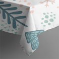 thumbnail image 3 of Christmas Rectangle Tablecloths Winter Trees Snowflake Tableclothes 60x102inch Polyester Waterproof and Reusable Tablecloths for Dining Kitchen Parties Weddings and Outdoor Use, 3 of 5