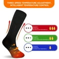 thumbnail image 3 of COMOPIO Heated Socks for Men Women 4000mAh Rechargeable Electric Heating Socks Warm Winter Thermal Socks Electric Battery Socks Foot Warmer(3 Heating Settings Black), 3 of 8