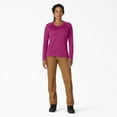 thumbnail image 4 of Dickies Women's Cooling Long Sleeve Pocket T-Shirt, Festival Fuchsia, XL, 4 of 5
