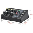 thumbnail image 4 of ammoon ammoon AM-228 8-Channel Metal Audio Mixer with US Plug, 110-240V, Black, Compact Design (Battery Not Included), 4 of 7
