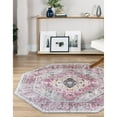 thumbnail image 3 of Traditional Tira Collection Area Rug 7'10" Round - Navy Blue, 3 of 5