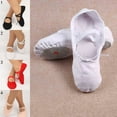 thumbnail image 2 of Chaussures de Ballet à Semelle Fendue, Bout Rond, Plates en Toile, Chaussures de Danse pour Enfants et Adultes, 2 of 4